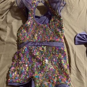 Girls dance custom and bow